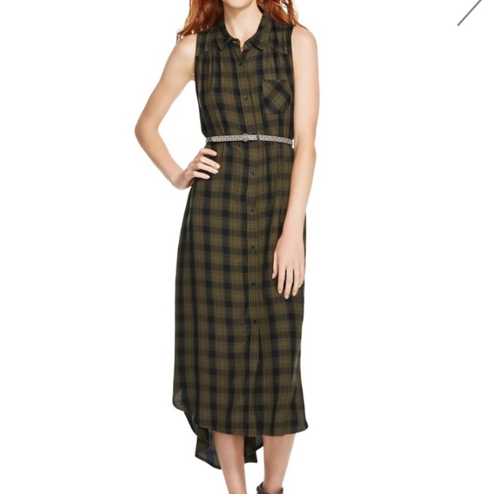 Long plaid duster